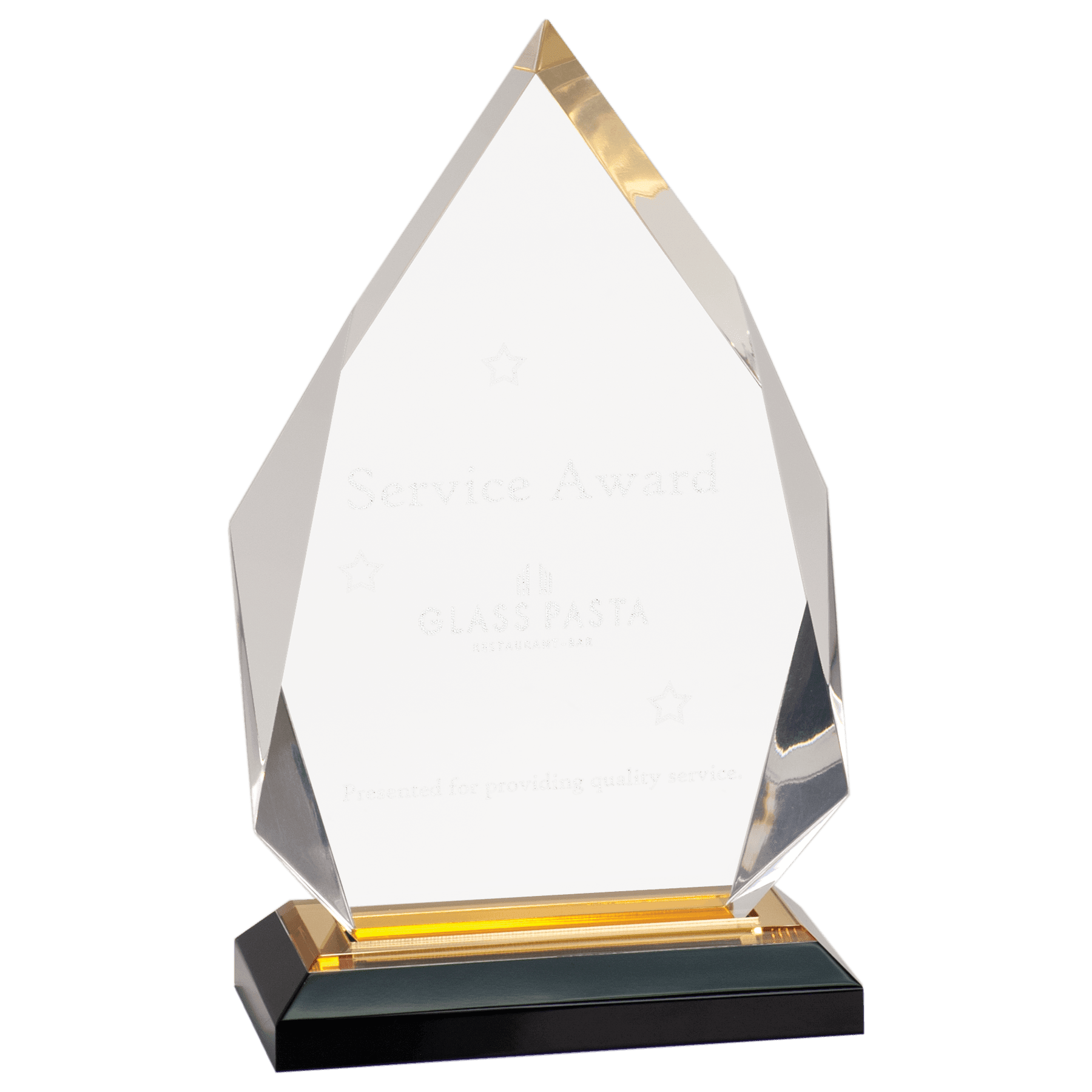 Acrylic Gold-Diamond Impress Award – 8.75"