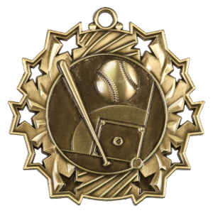 Baseball/Softball Ten Star Medal – 2.25"
