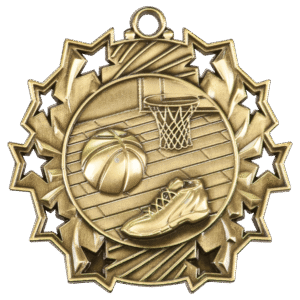 Basketball Ten Star Medal – 2.25"