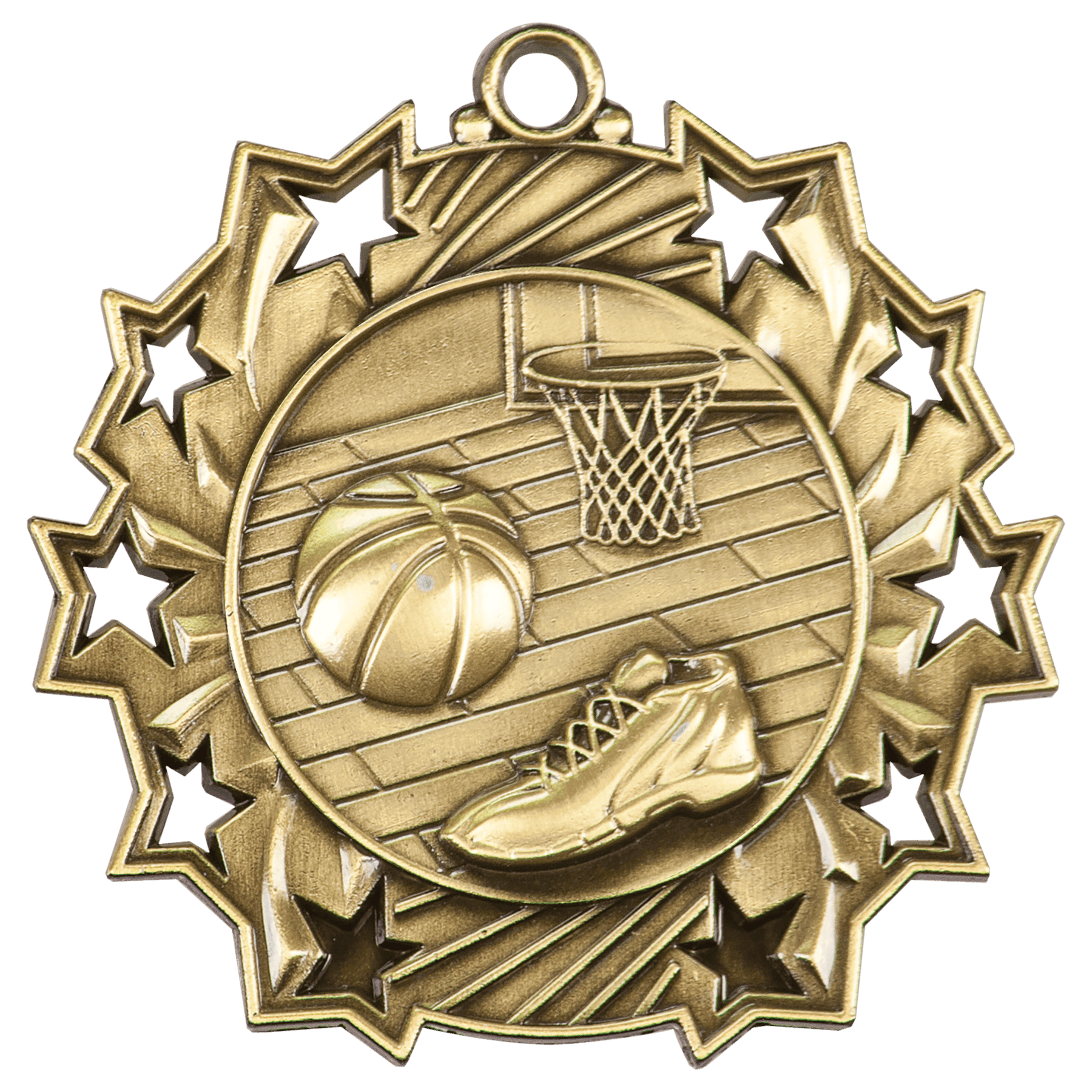 Basketball Ten Star Medal – 2.25"