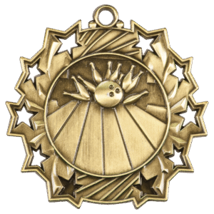 Bowling Ten Star Medal – 2.25"