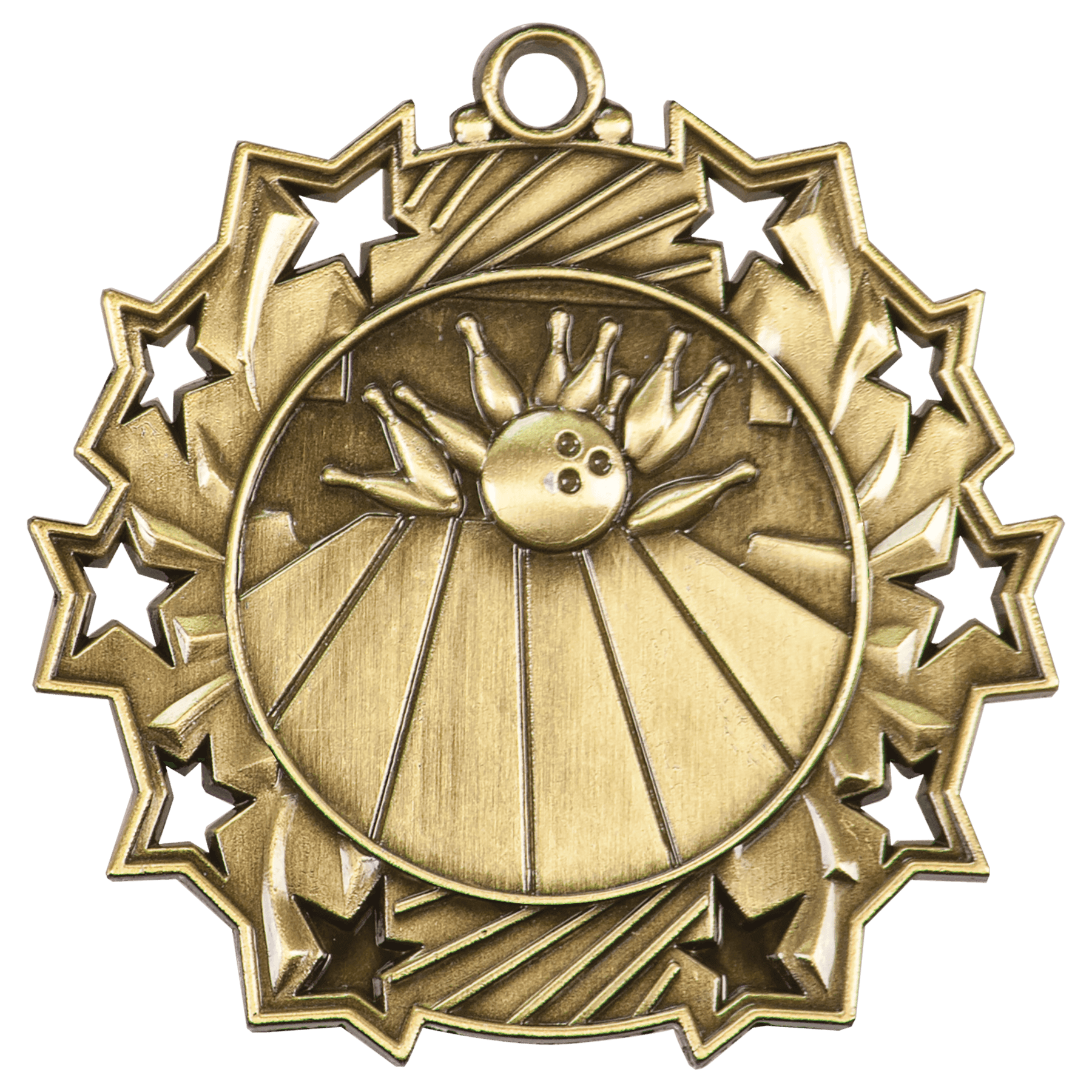 Bowling Ten Star Medal – 2.25"