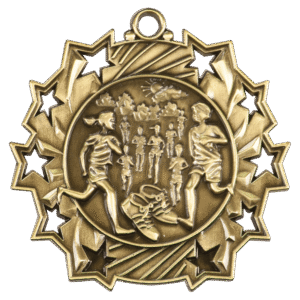 Cross Country Ten Star Medal – 2.25"