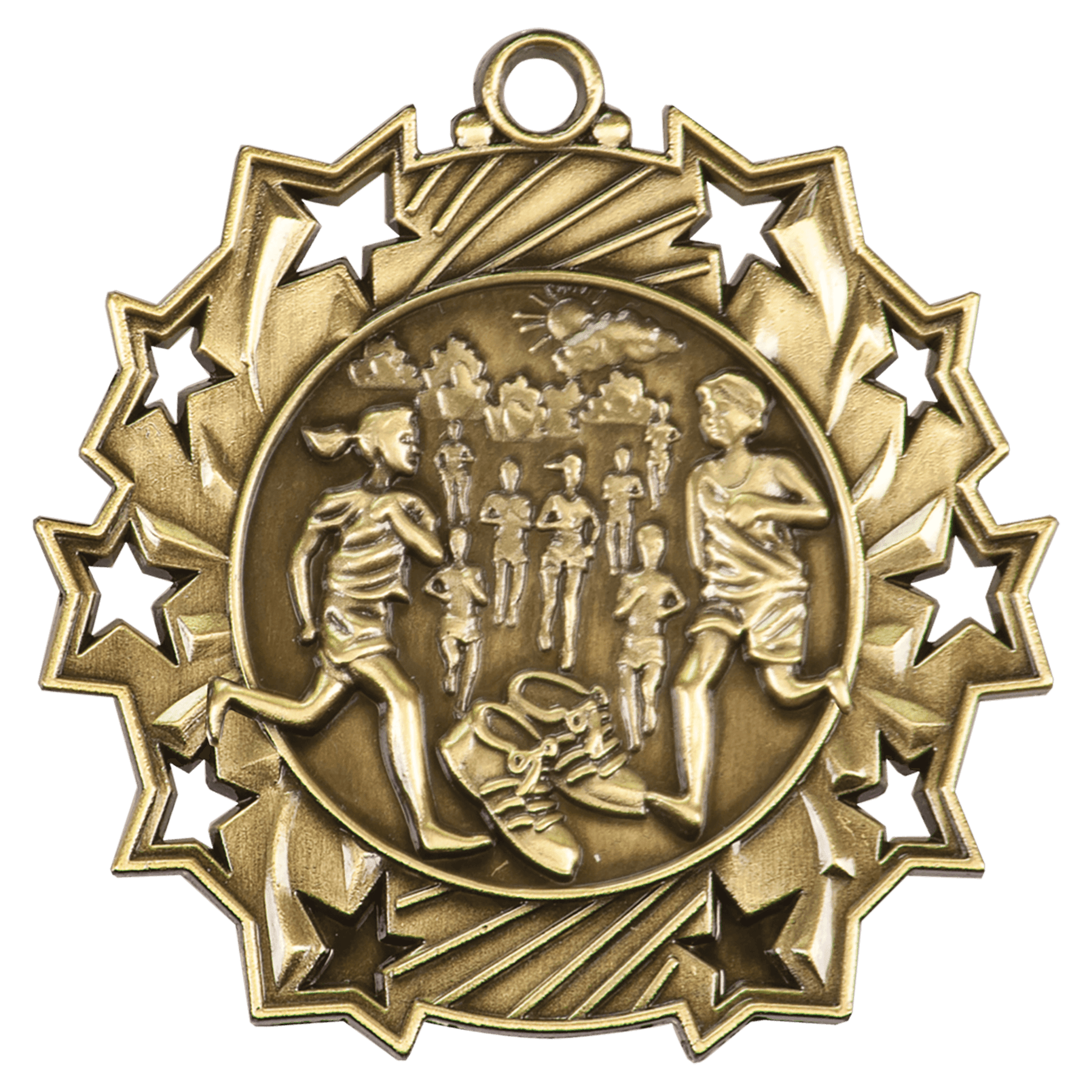 Cross Country Ten Star Medal – 2.25"
