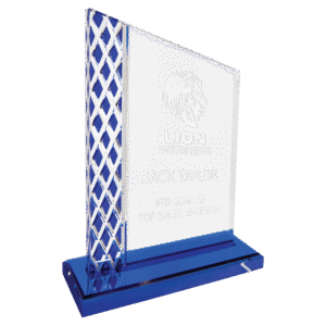 Blue Unite Diamond Ice Acrylic Award