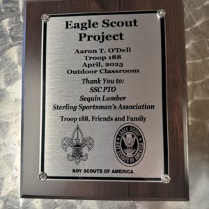 Cherry Finish Wood Plaque – 8" x 10"