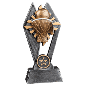 Basketball Sun Ray Resin Award – 7"