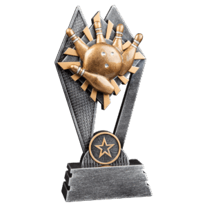 Bowling Sun Ray Resin Award – 7"