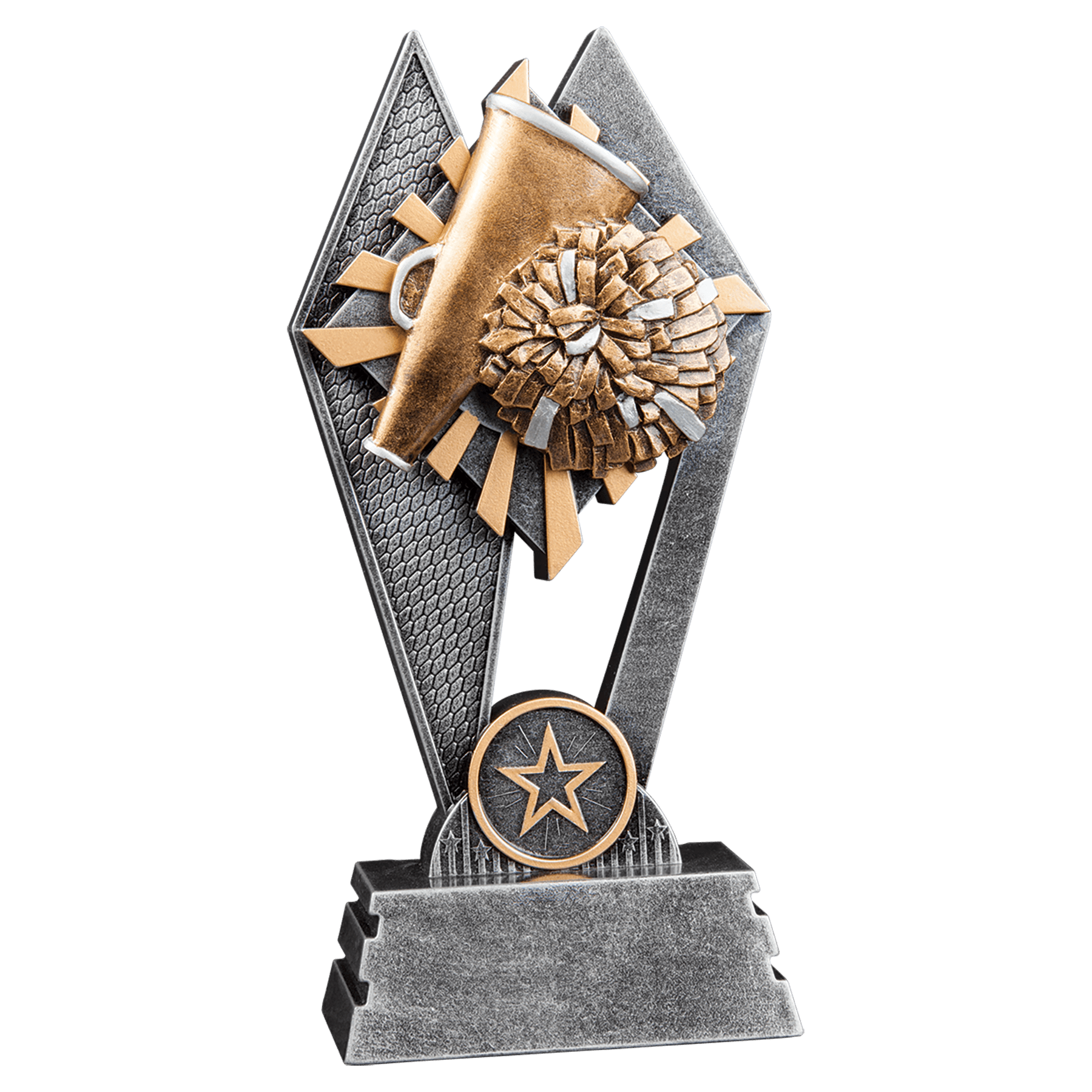 Cheerleading Sun Ray Resin Award – 7"