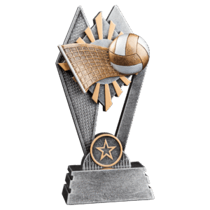 Volleyball Sun Ray Resin Award – 7"